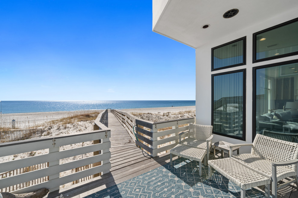 Cross Lane现代海滨住宅丨美国阿拉巴马丨Bob Chatham Custom Home Design-4