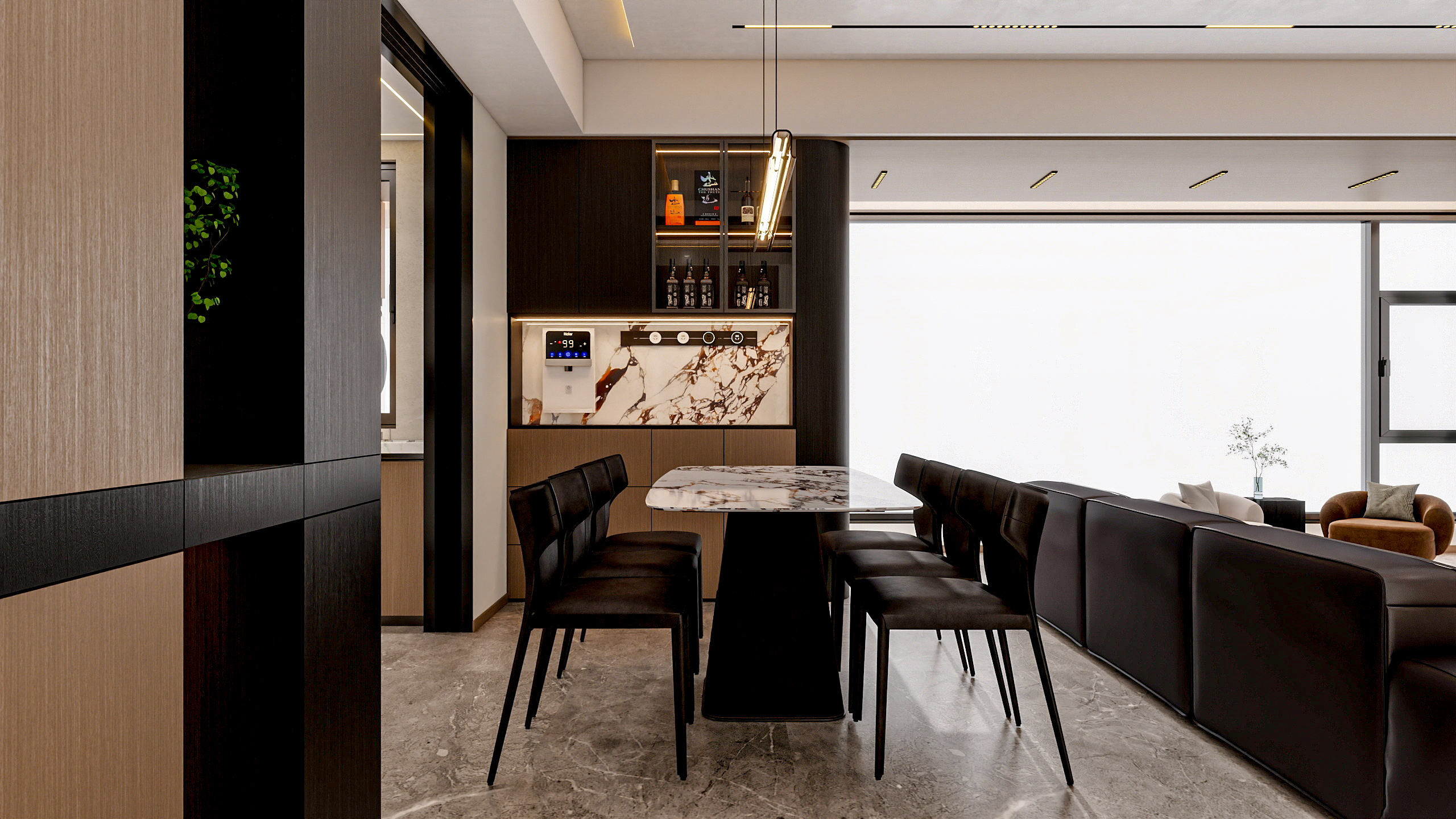 四川成都锦粼湖院二期（118平方意式极简三居室）-17