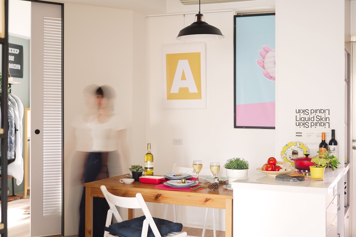 台湾两小公寓色彩改造丨中国台北-19