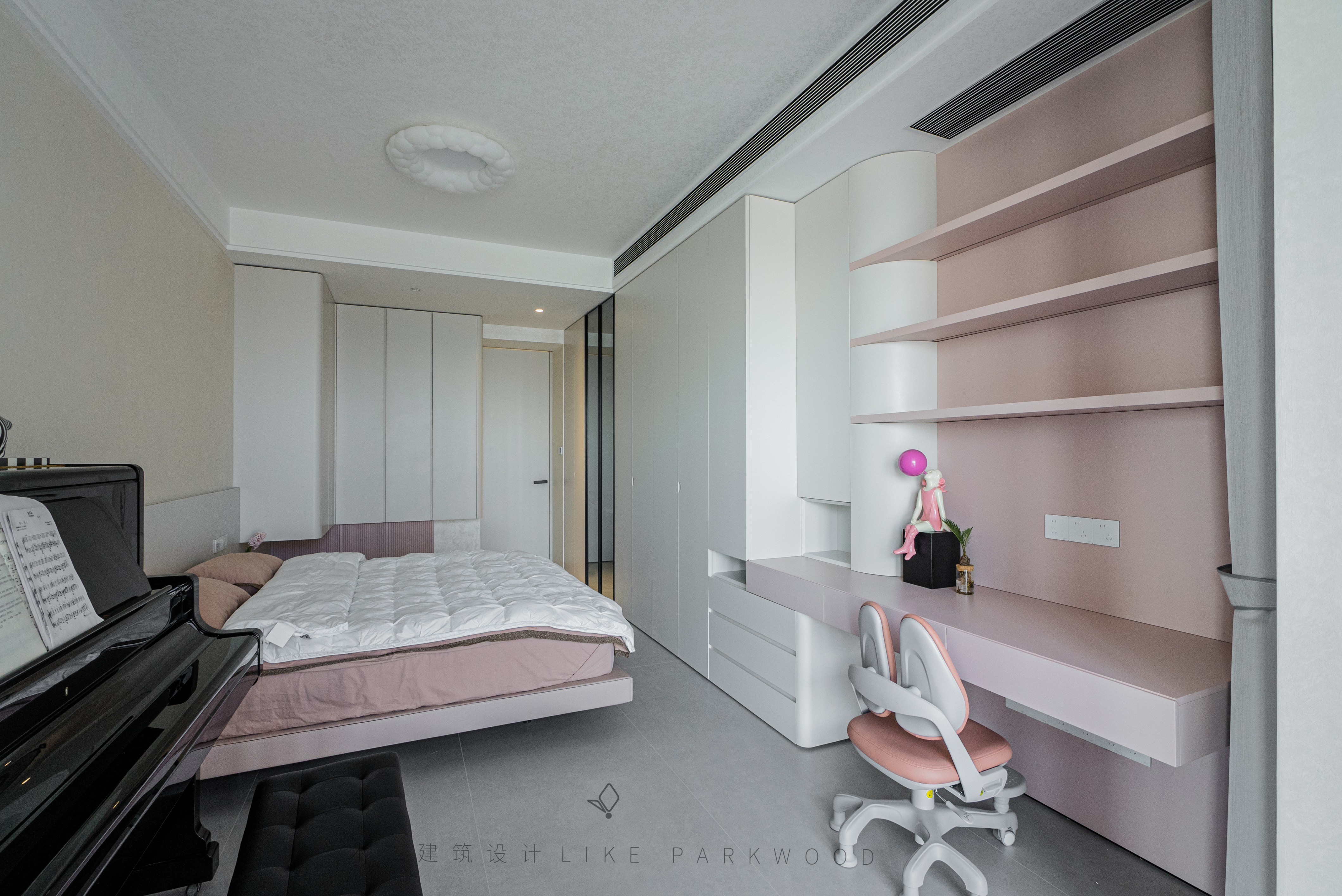 木二设计|298平极简滨江平层-29