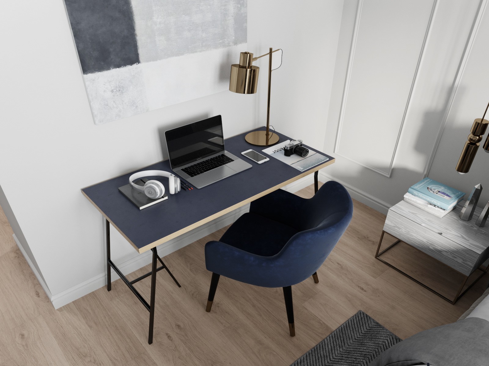 圣彼得堡 58 平米现代小公寓 | 精致简约的艺术空间-13