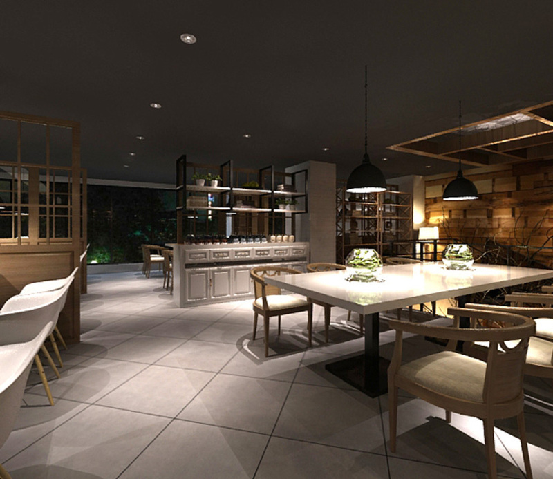 茶馆设计案例效果图-2