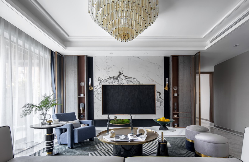 武汉弘阳印月府样板房 | 解读轻奢时尚与灰度艺术-17