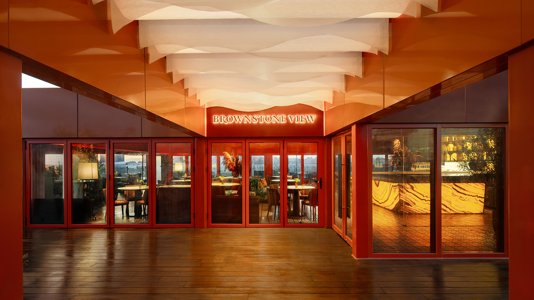 布朗石空中花园餐厅，上海 / 菊设空间设计-19