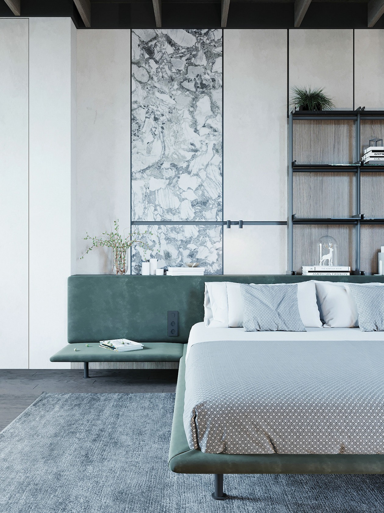 200平米的卧室和洗手间设计！-7