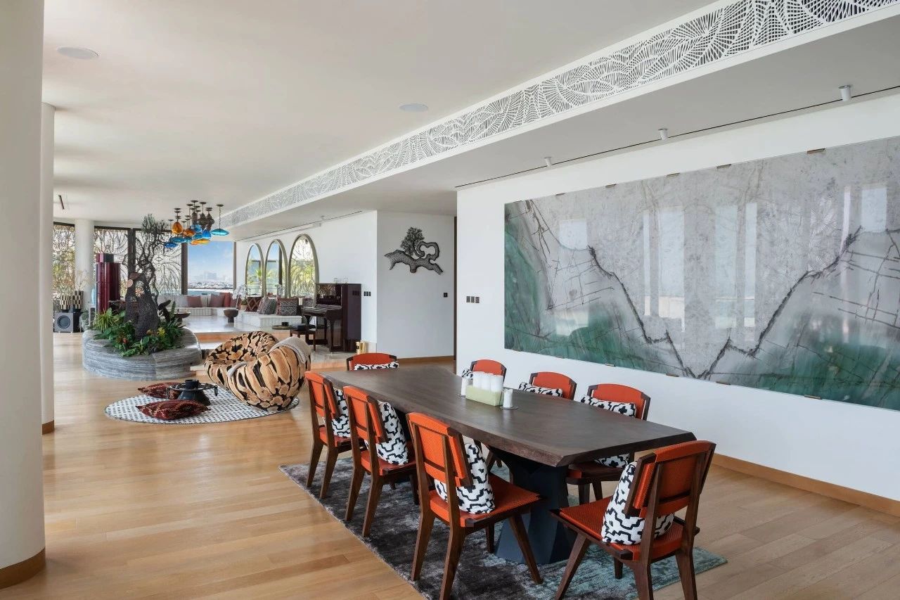 现代美学波西米亚风住宅室内实景图-25