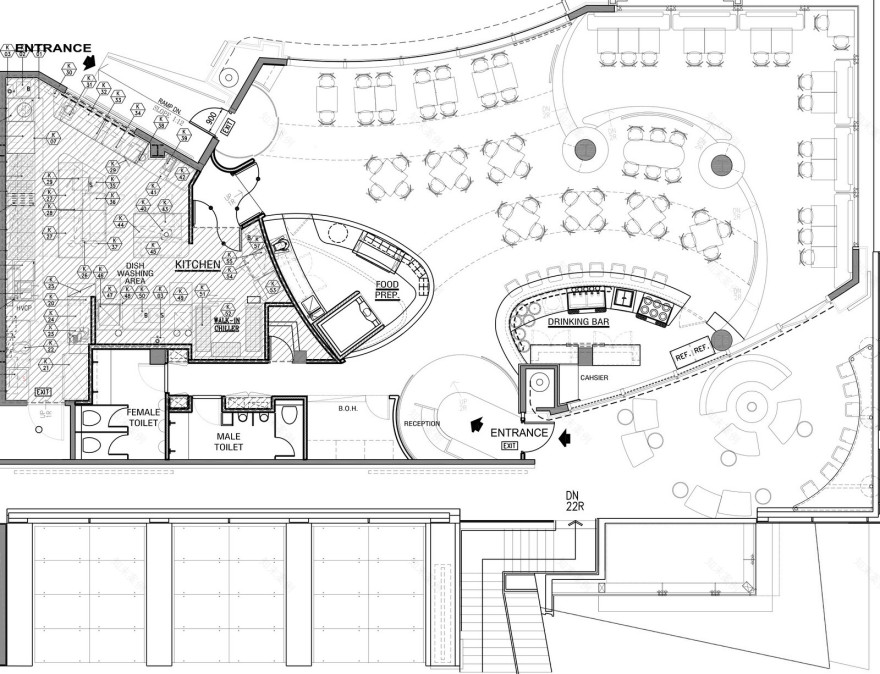香港山顶大厦的野火披萨酒吧与烧烤店-20