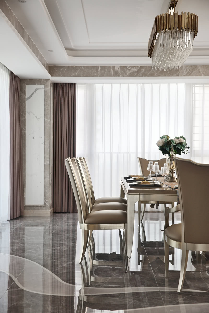 深圳宝安中心373m²现代简约法式风格家居设计-15