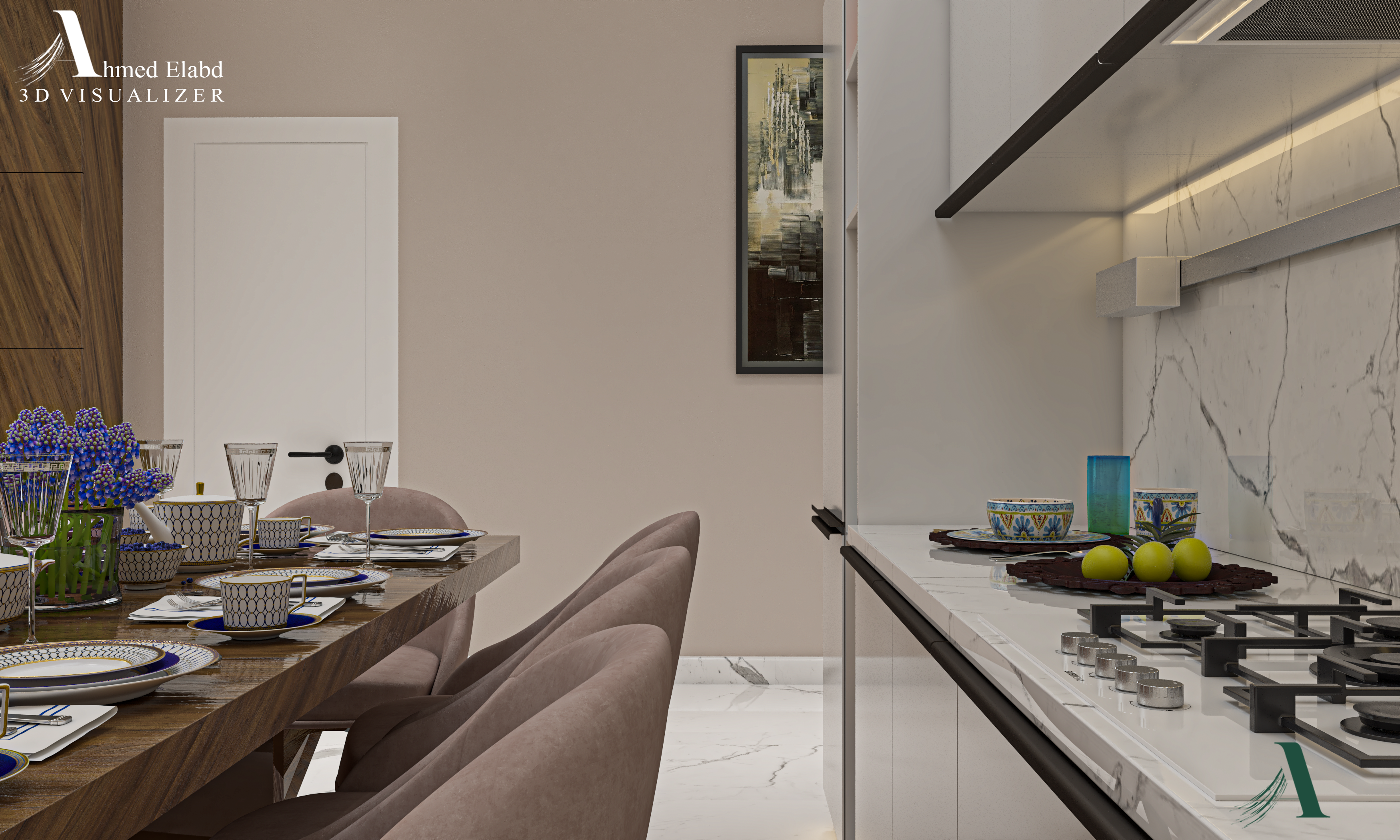 Family Hall and Dining + Pantry-4