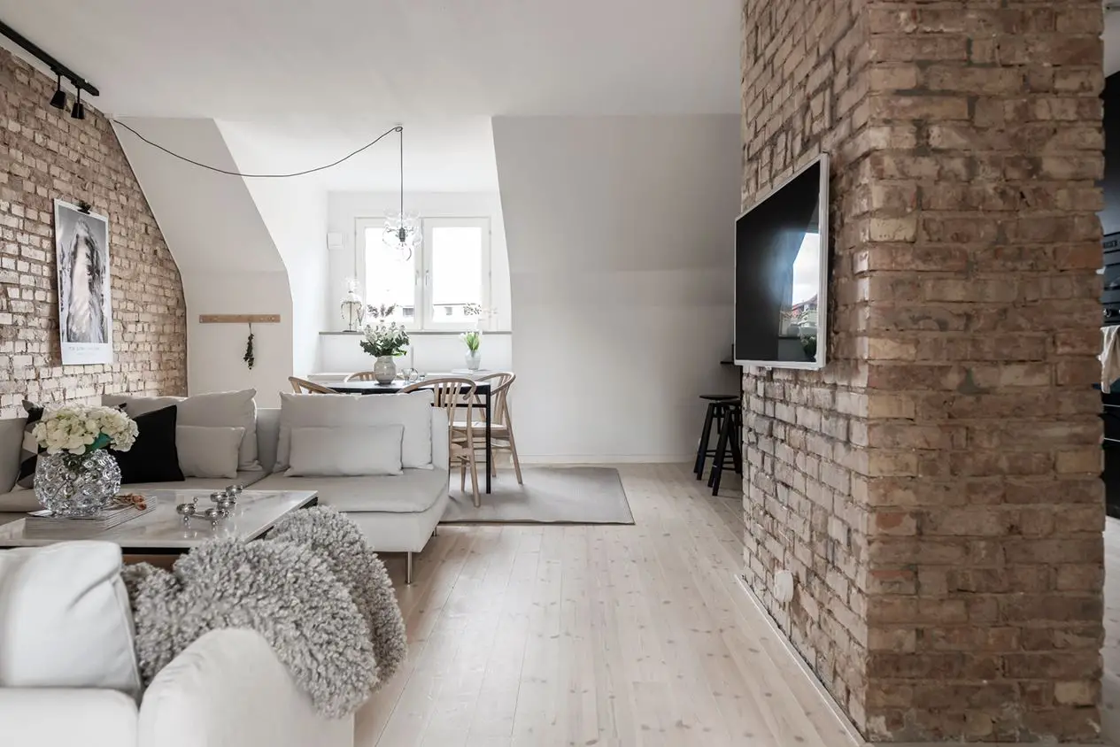 瑞典 54m2 复古一居室公寓设计-7