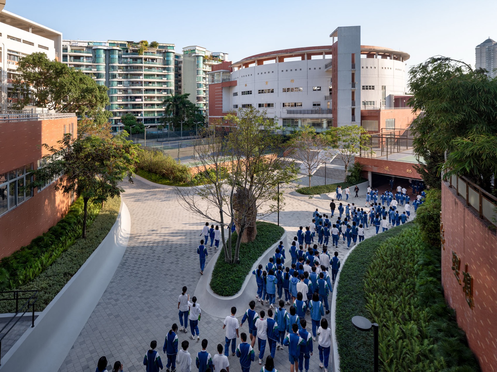 广州南方学院番禺附属中学景观改造丨中国广州丨BAM百安木-24