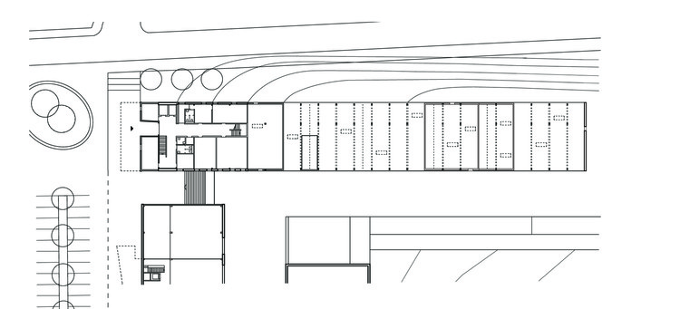 瑞士多功能建筑,木梁折叠屋顶与波纹聚碳酸酯的巧妙结合-16