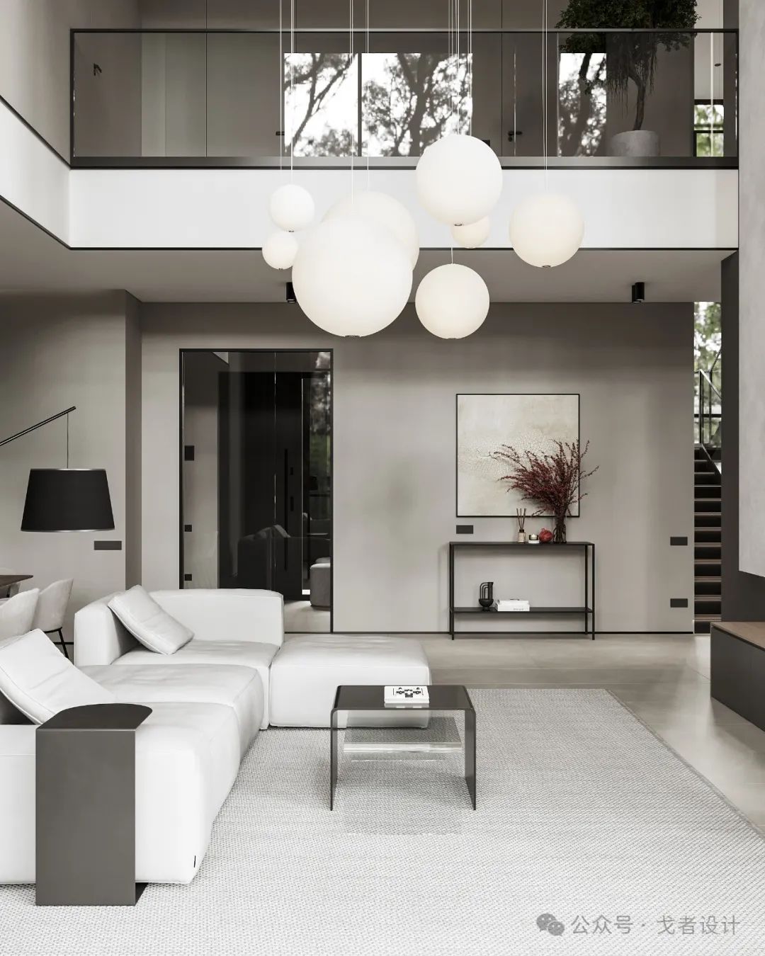 现代高级别墅空间|北京戈者设计-2