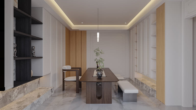 贵阳恒大新世界 800 平米别墅中式风格设计丨中国贵阳丨贵州諾克设计有限公司-35