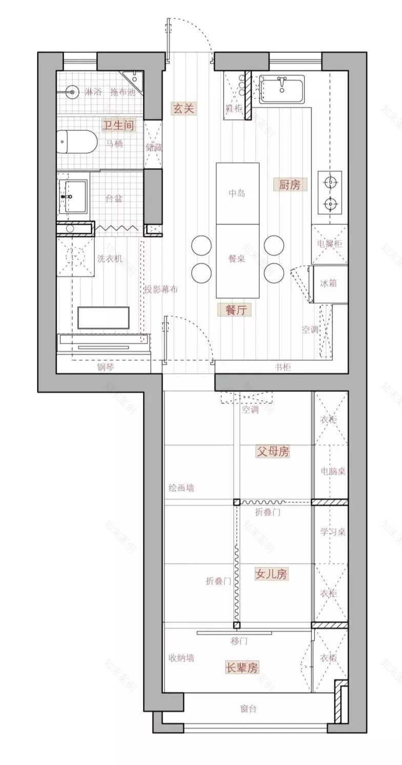 40 平三代同堂的“小欢喜” | 睡眠舱、画室、琴房、图书馆一应俱全-27