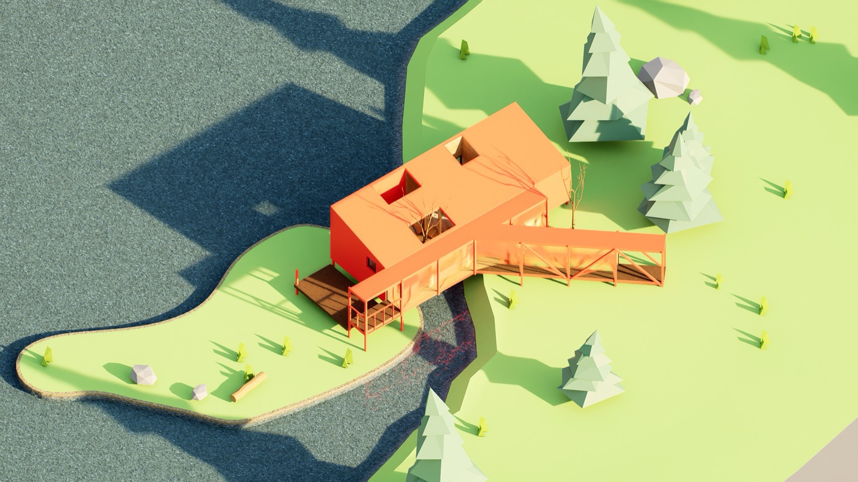 在水一方  [荒野之家 #138]丨中国郑州丨个个世界 Wiki World + 先进建筑实验室 AaL-38