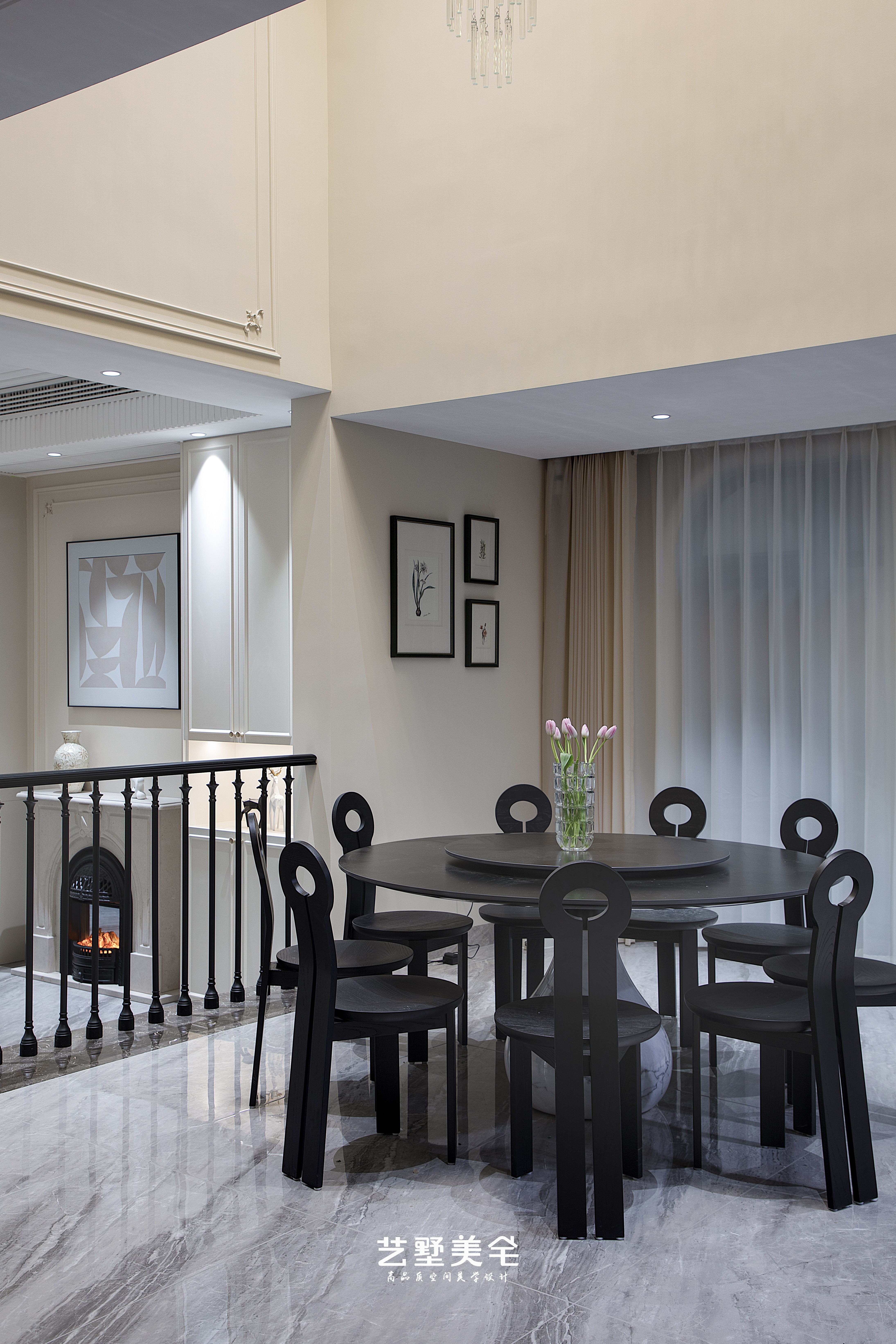 淮南*金地艳澜山 400㎡轻法式别墅设计丨中国淮南丨艺墅美宅设计-24