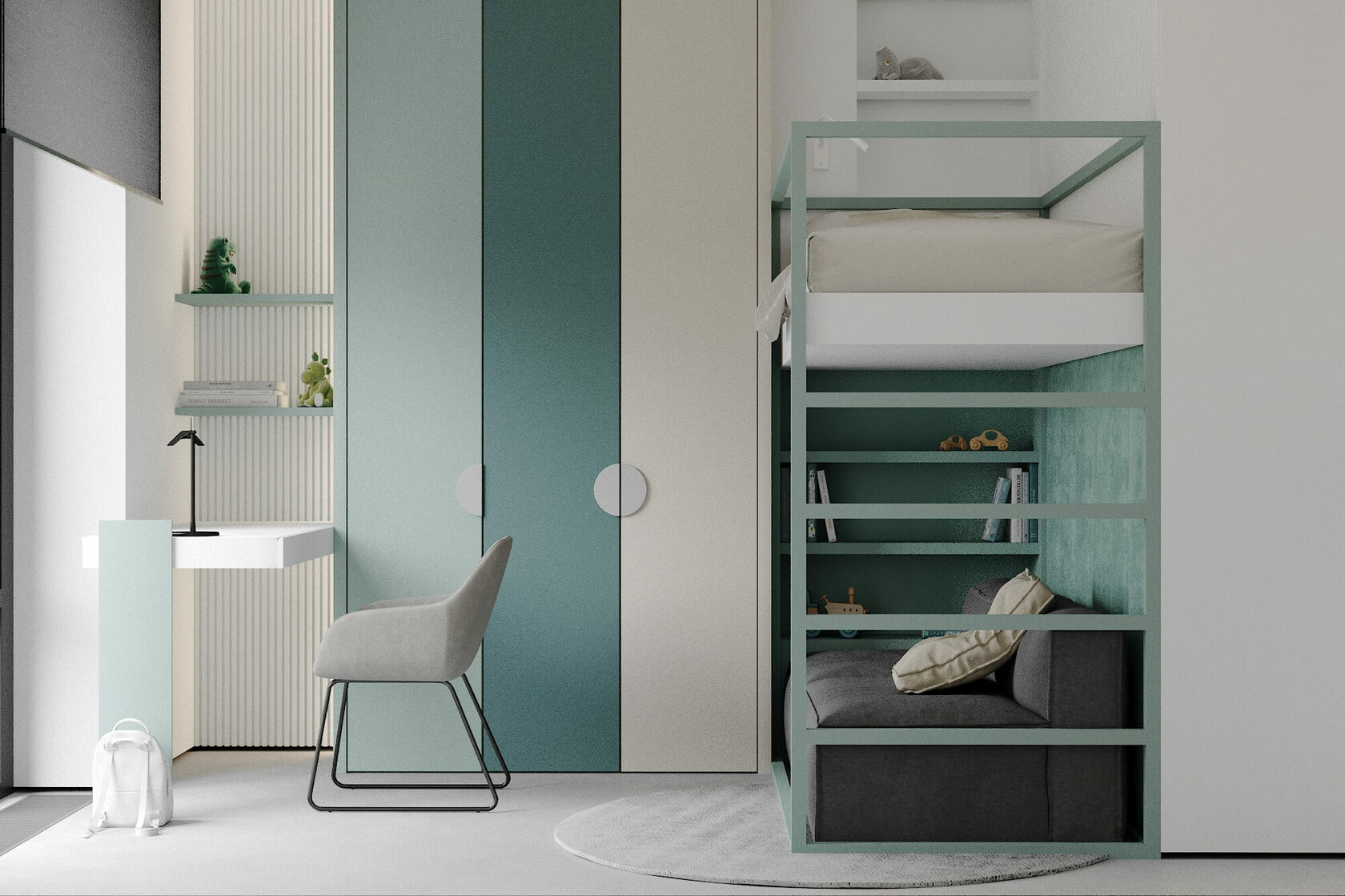 高级灰色系小空间公寓设计 成熟之选，优雅中充满温暖-24