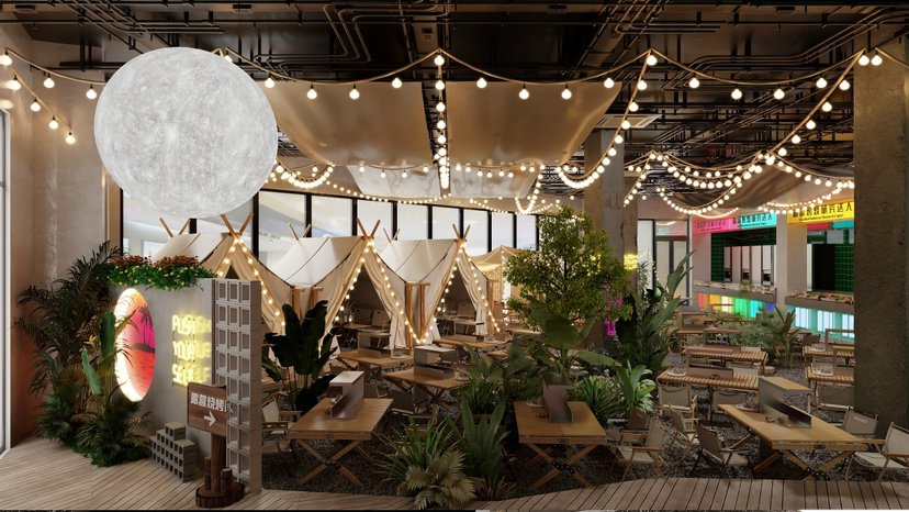 张家口尚峰负一露营风烧烤-7