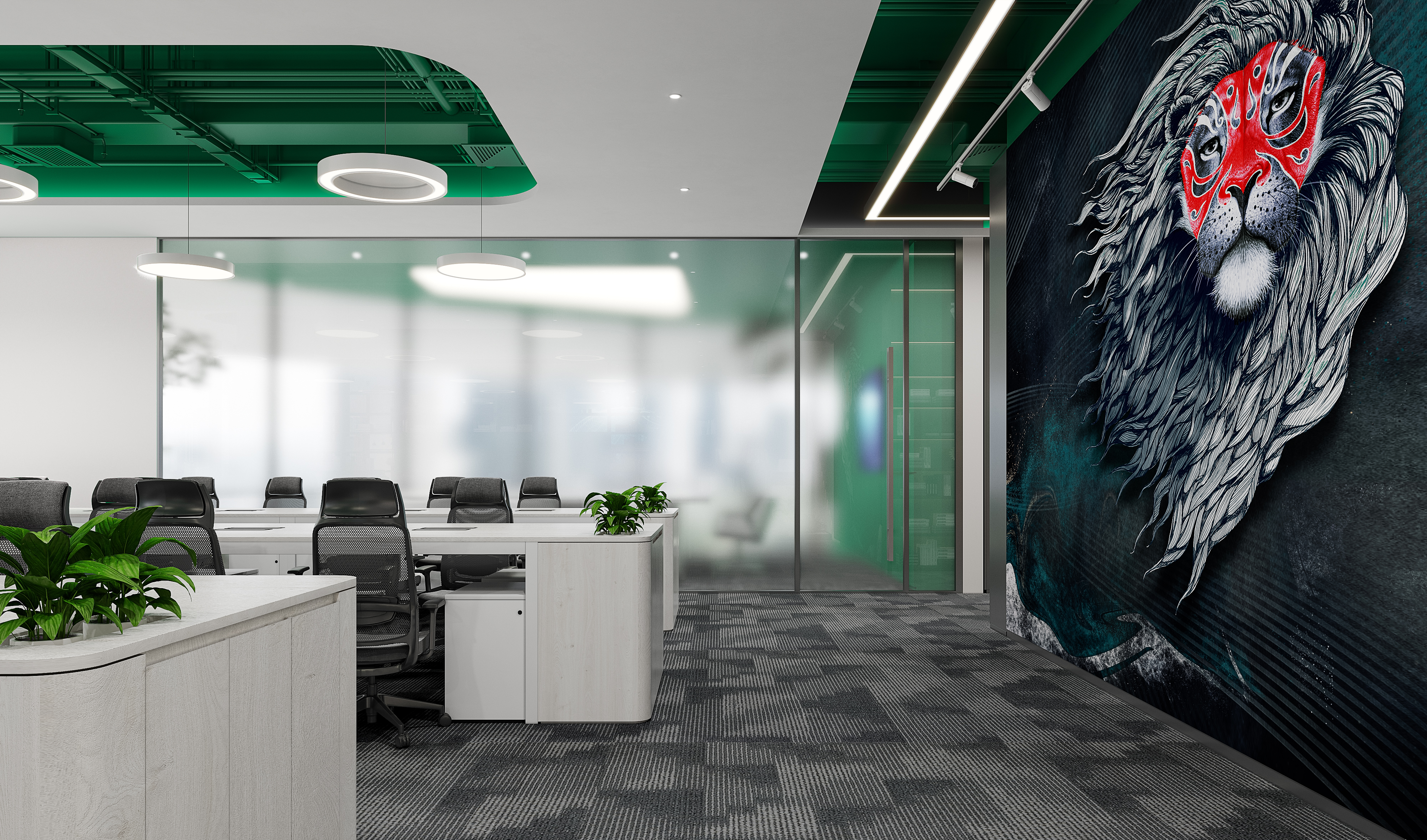 福田中洲滨海商业中心 1 栋 A 座5904 室办公室设计丨萨尔瓦多滨海-6