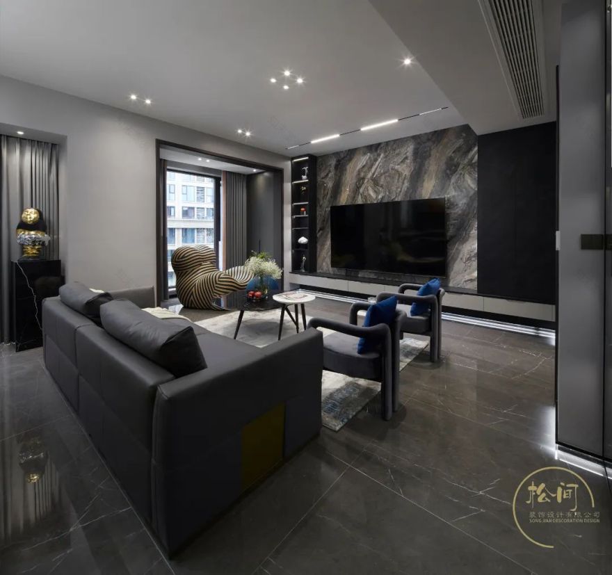 曲直有度 · 现代风格泸州住宅设计丨中国泸州丨松间设计-48