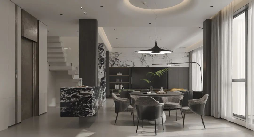 汀泽湾自然优雅家居空间设计丨龙庭设计-16