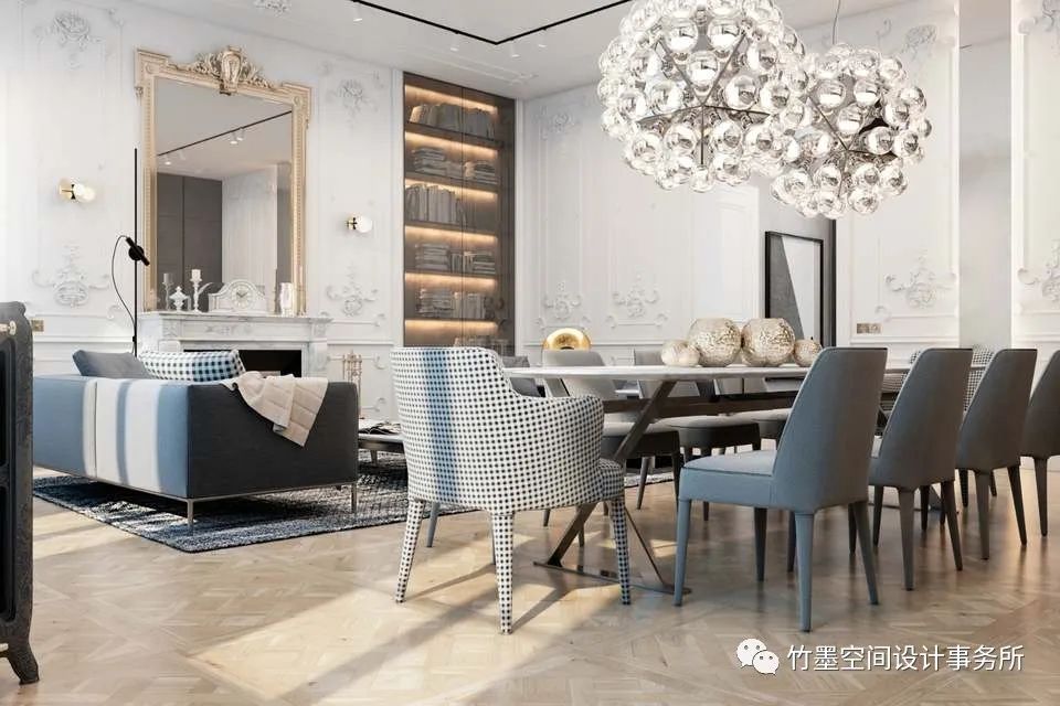 优雅轻奢的私宅设计丨竹墨空间设计事务所-3