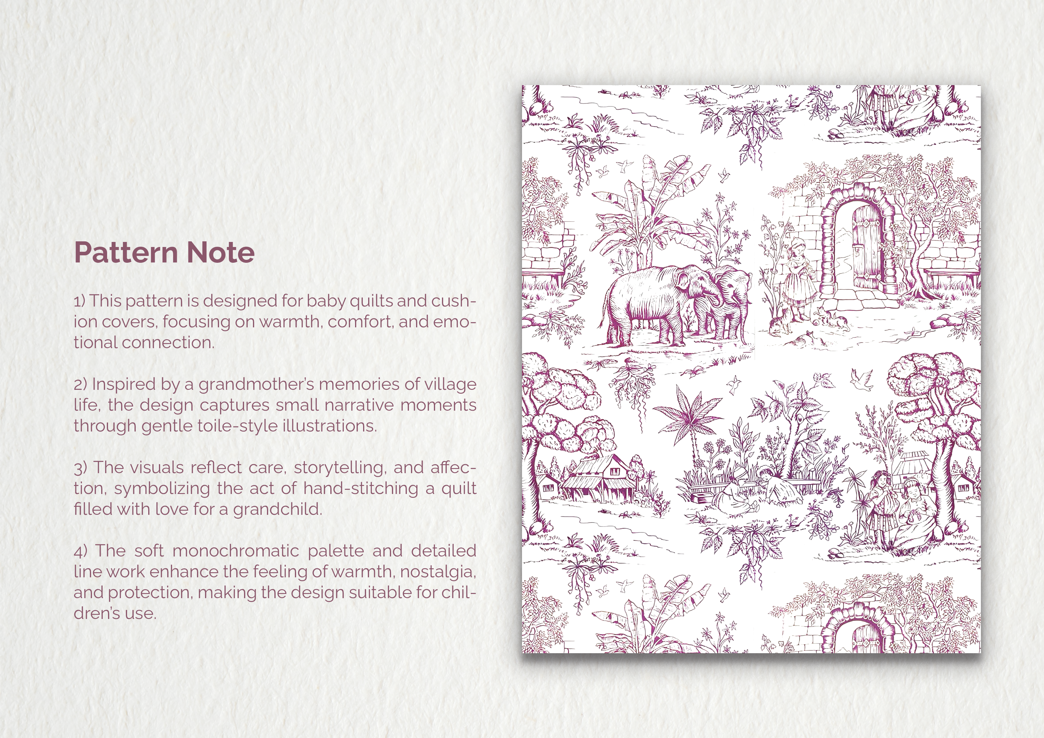 Indian Toile Surface Design Project-5