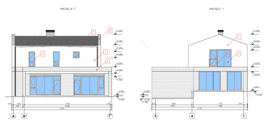 现代简约坡顶住宅丨Architecture OlaPopova architect-22