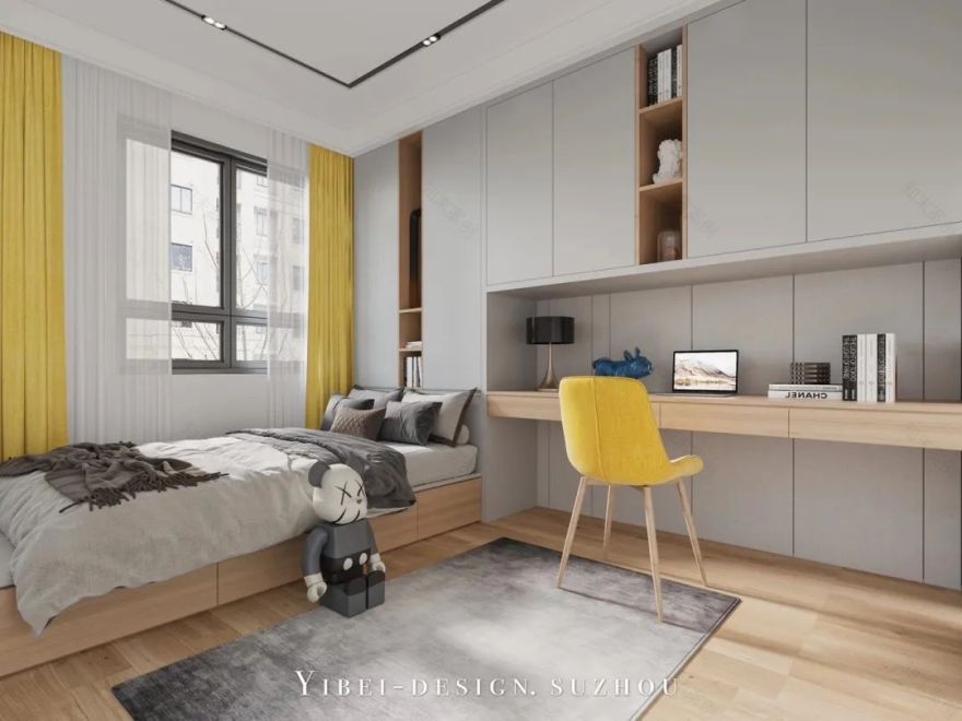 一贝设计 | 现代棕色空间 | 优雅气质与活力并重-16