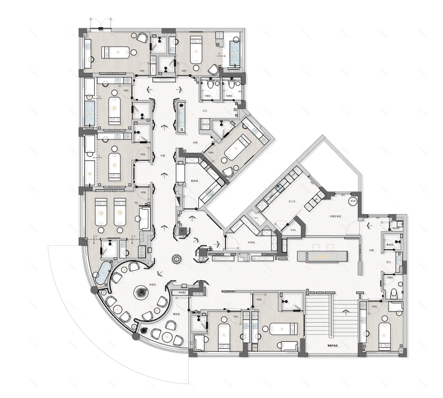 广州琉璃皝宫·美容会所丨中国广州丨MOSOM 墨森设计-30