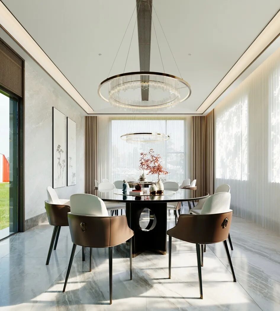 660㎡新中式别墅 牛石丨中国湖南丨纵向·空间设计-18