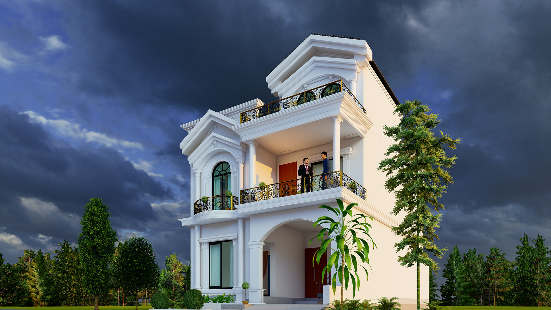 5 Marla 住宅经典设计动画视频及报批图纸-12