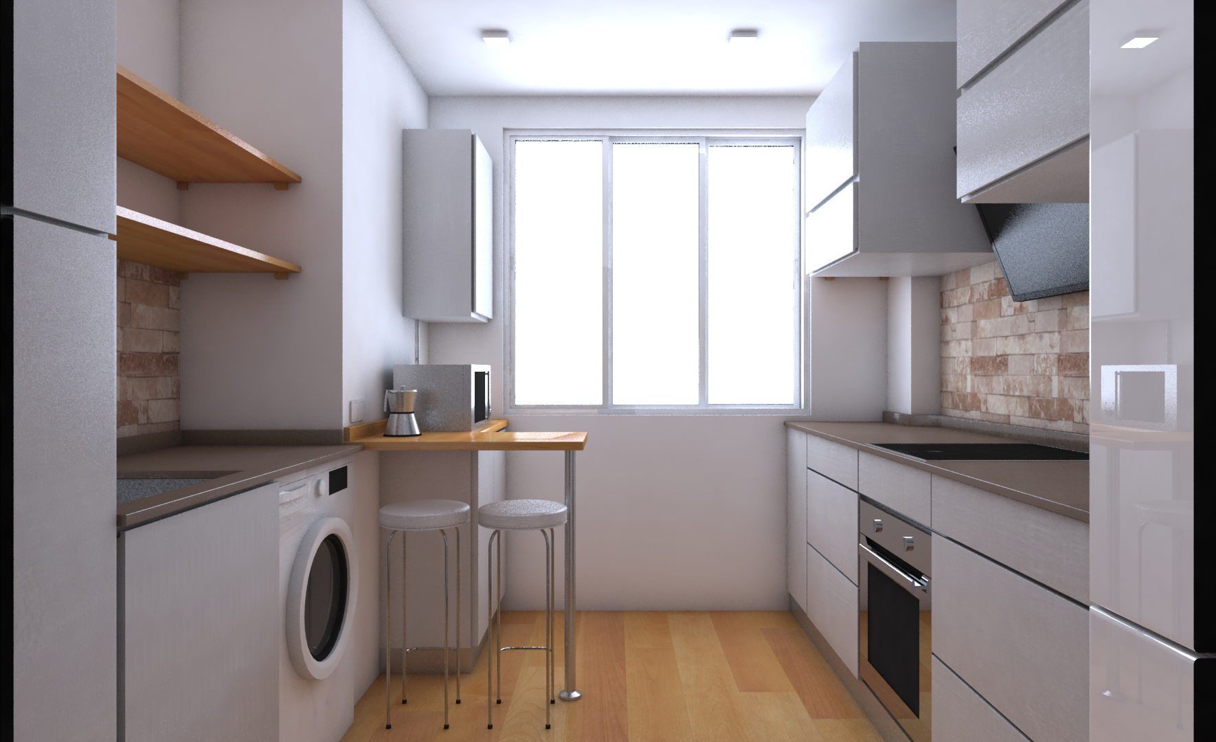 卧室,浴室,厨房装修渲染项目丨西班牙马拉加-5