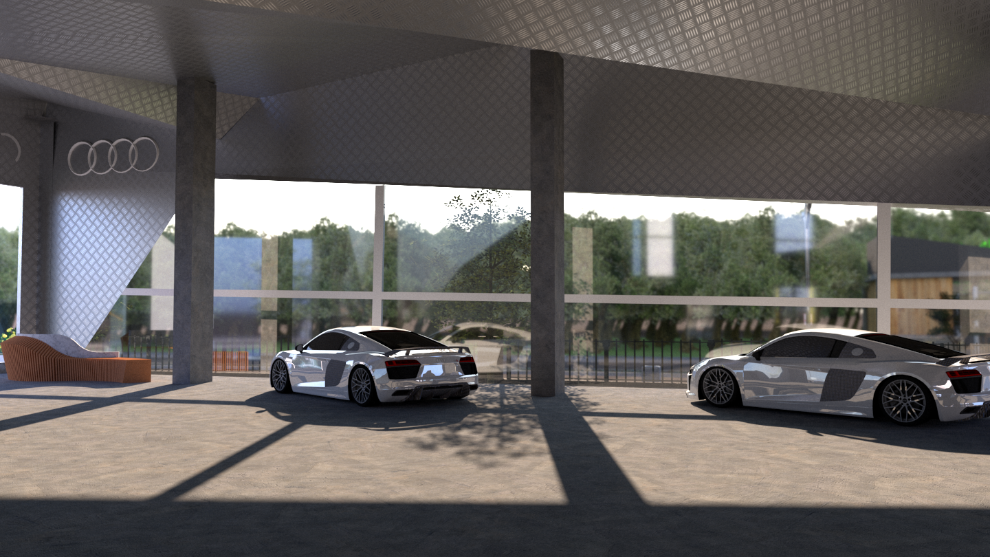 Audi car showroom design-5