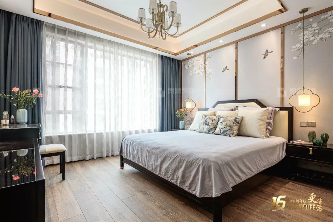 成都龙湖听蓝湾新中式家居设计,优雅轻奢致敬历史传承-73