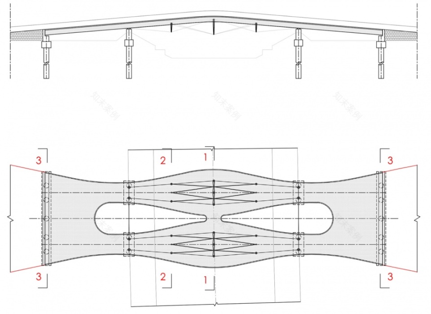扬州市宝应高铁站人行桥(荷叶桥)丨中国扬州丨南大院张冰土木方工作室-42