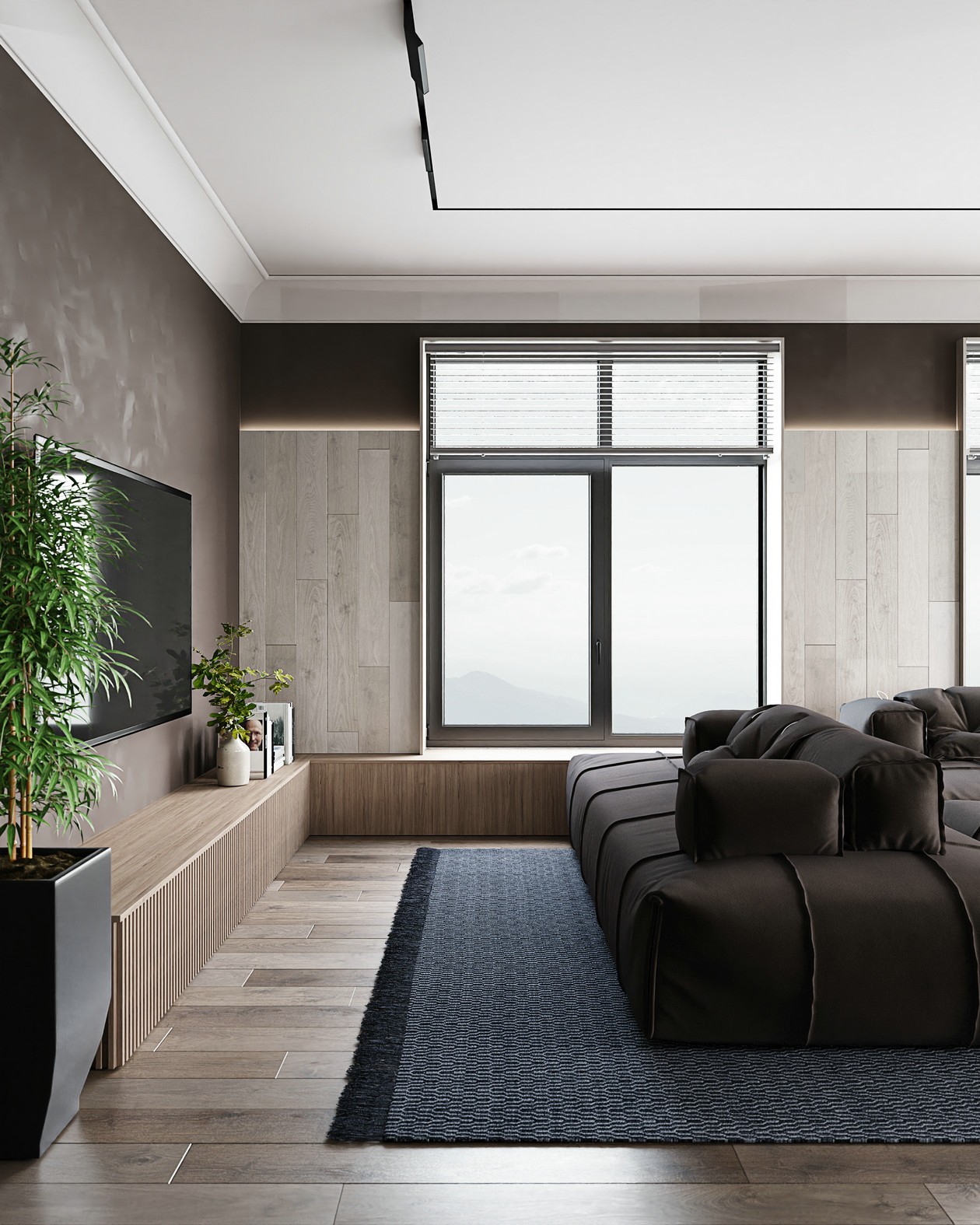 现代质感的魅力 -- 乌克兰基辅公寓设计-1