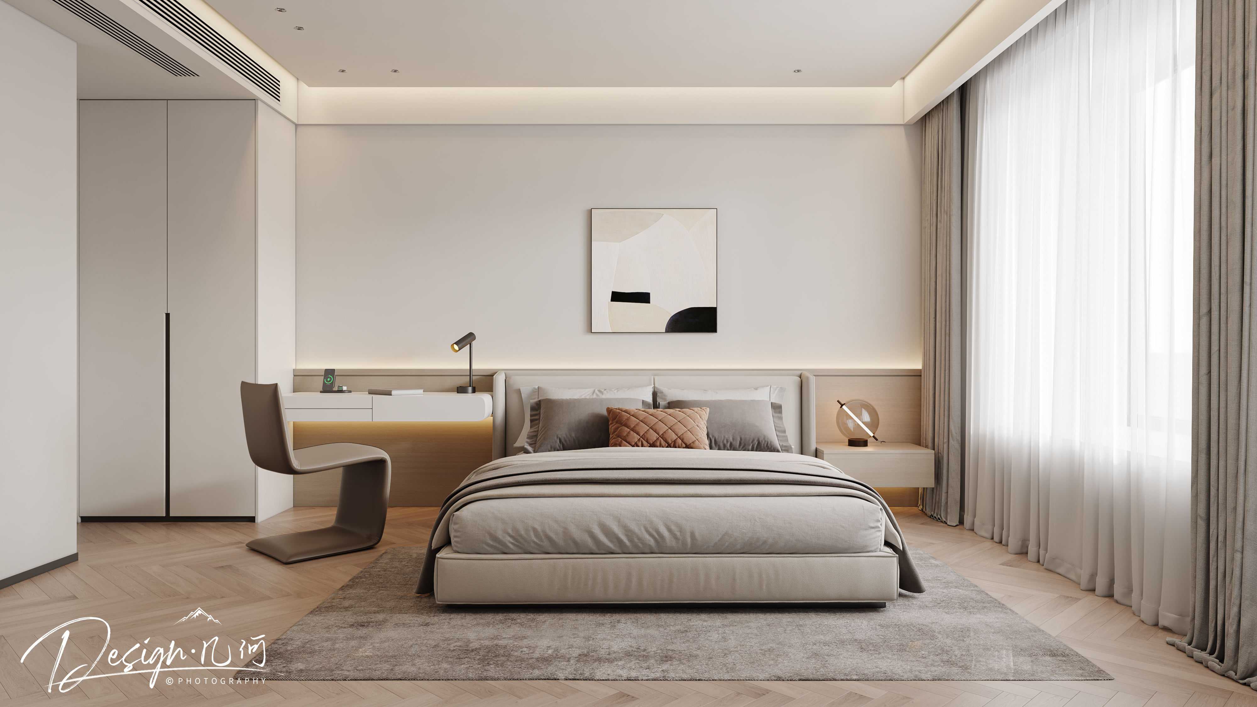 几何空间视觉表现 | 高速时代城现代客餐厅-8