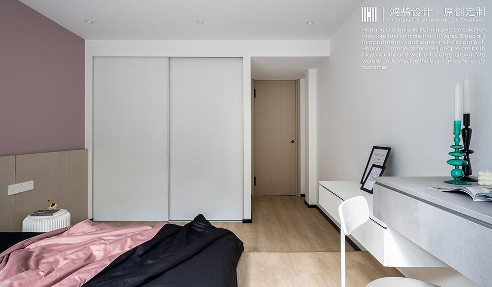 鸿鹄设计上海平层 | 多功能榻榻米书房++ 阳台,美观实用-20