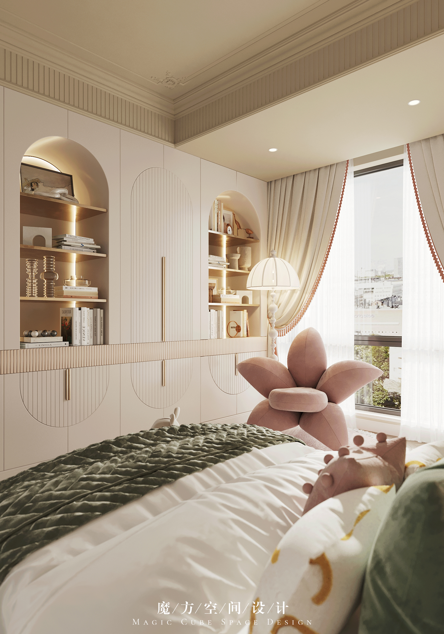 义乌•法式复古别墅设计丨中国丨魔方空间设计-46