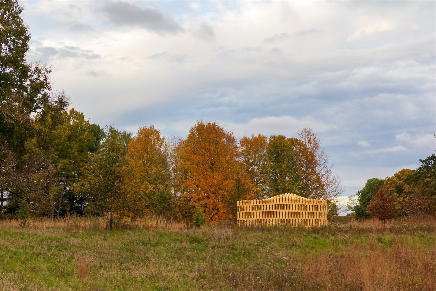 工业机器人打造可持续发展和低碳建筑前景的木质艺术装置设计 - 戈者设计 | 戈者设计-9
