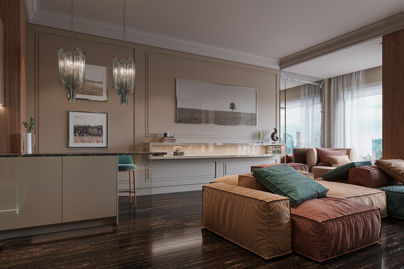 时尚家居设计丨俄罗斯莫斯科丨Olga Fradkina Studio-9