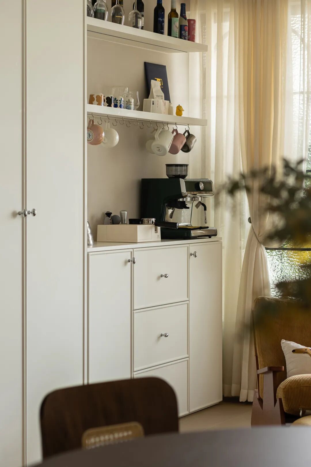 无向空间设计｜三室改一室的中古奶油风魔法-41