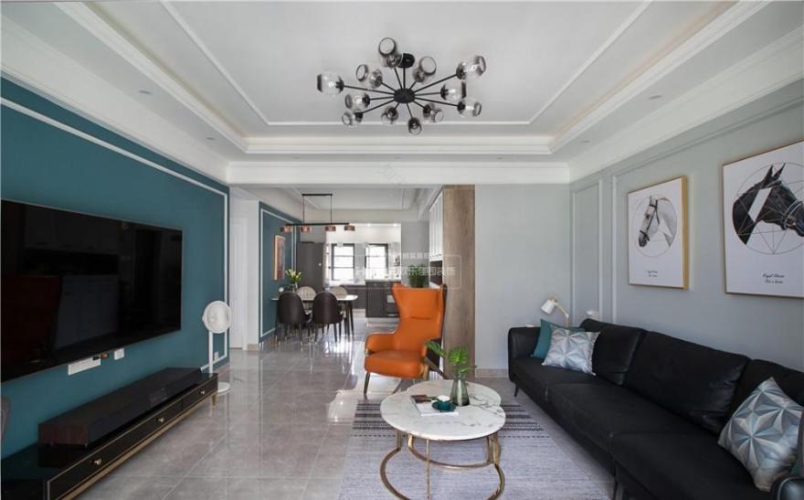 飞行员四室独居,蓝调轻奢尽享时尚生活-2