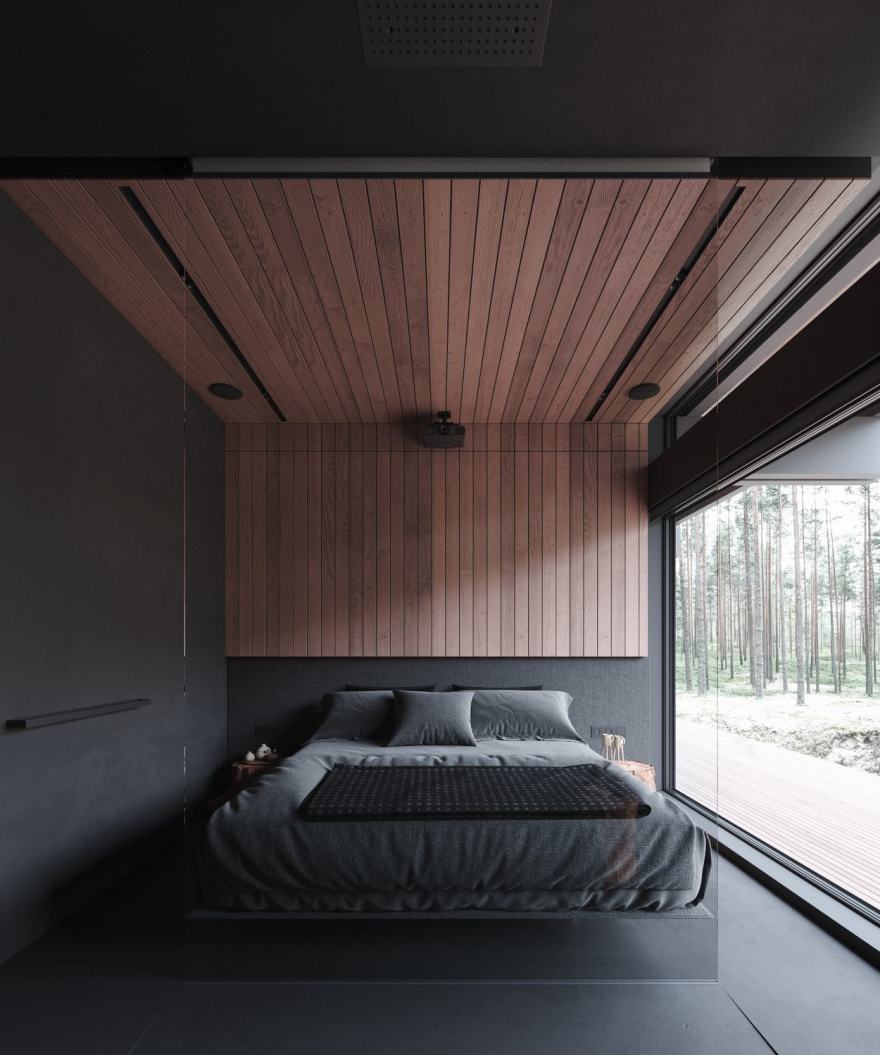 莫斯科森林中的自然共生别墅丨Stephen Tsymbaliuk-16