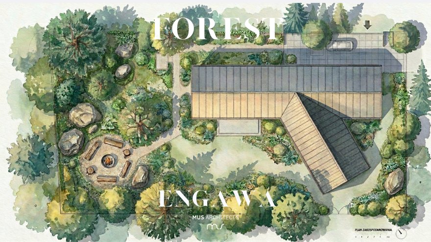 森林缘廊(注:Engawa是日语外来词,常见指房屋与庭院间的走廊,这里FOREST ENGAWA推测是指森林边缘类似廊状的区域,具体含义可能需结合更多语境判断 ) 丨波兰弗罗茨瓦夫丨MUS ARCHITECTS-6