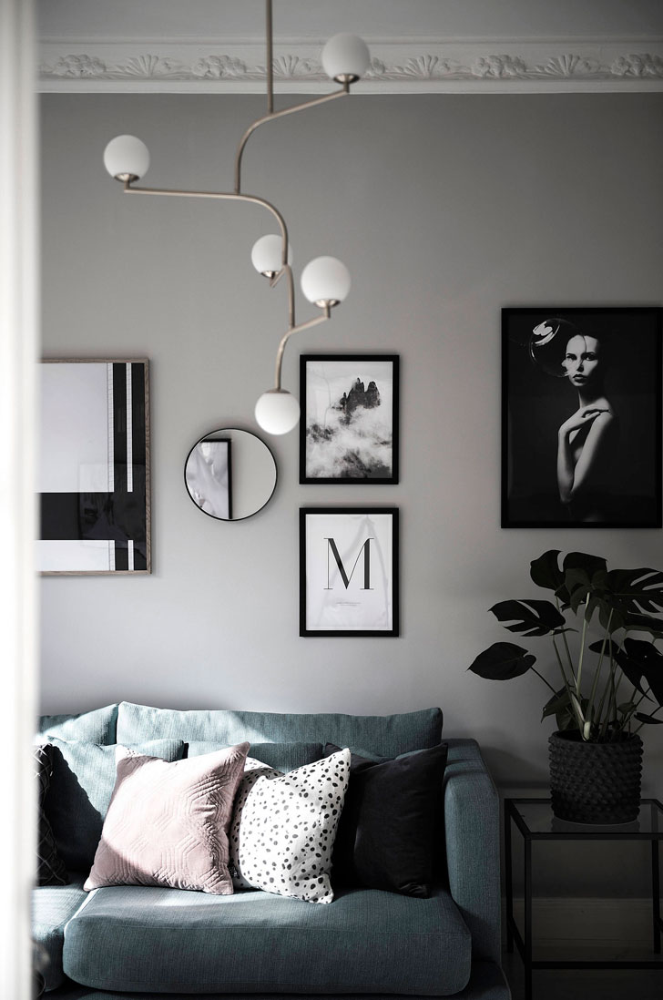 斯德哥尔摩魅力公寓，时尚色调与海景窗的完美结合-4