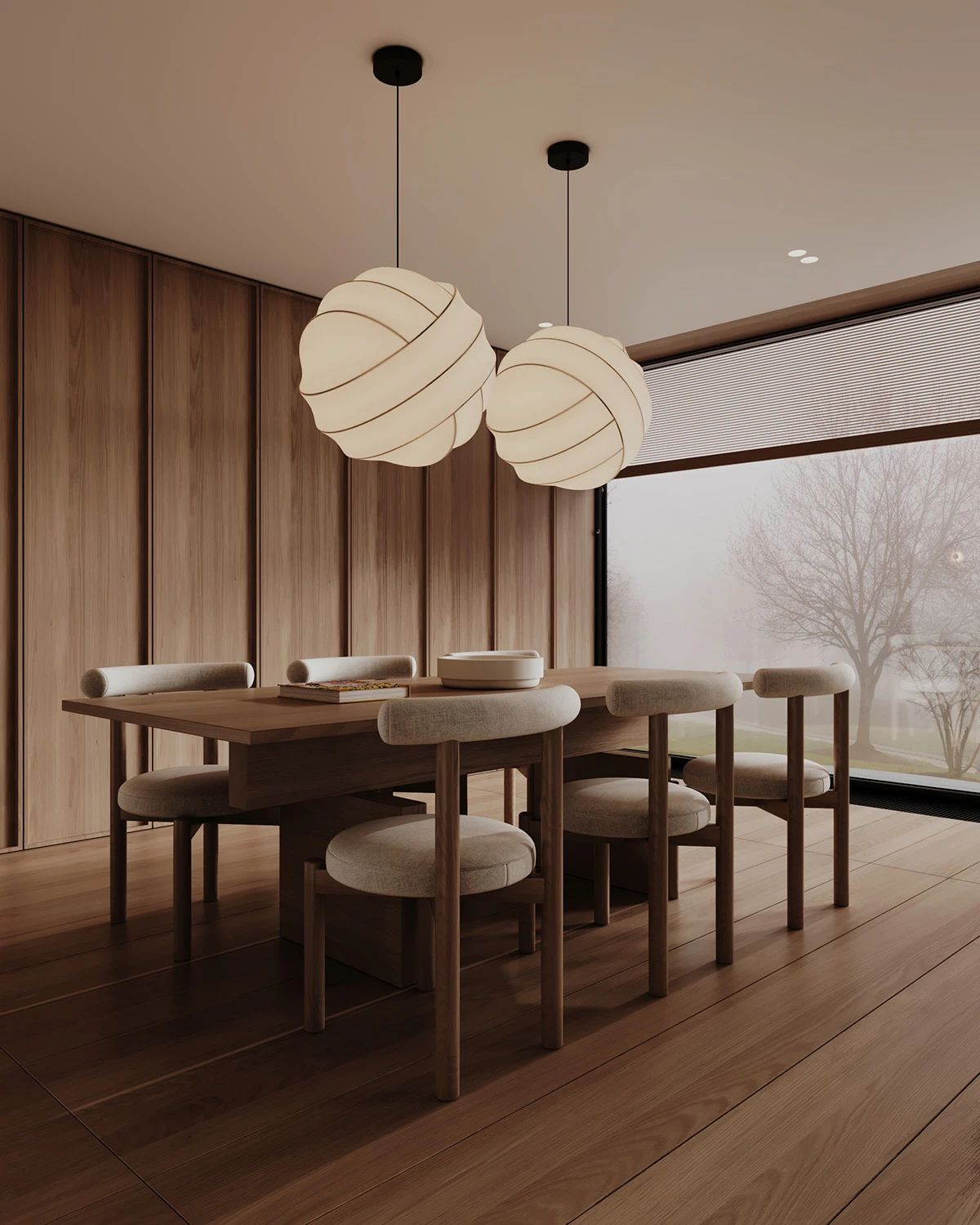 现代原木系奶油风的住宅丨中国-14