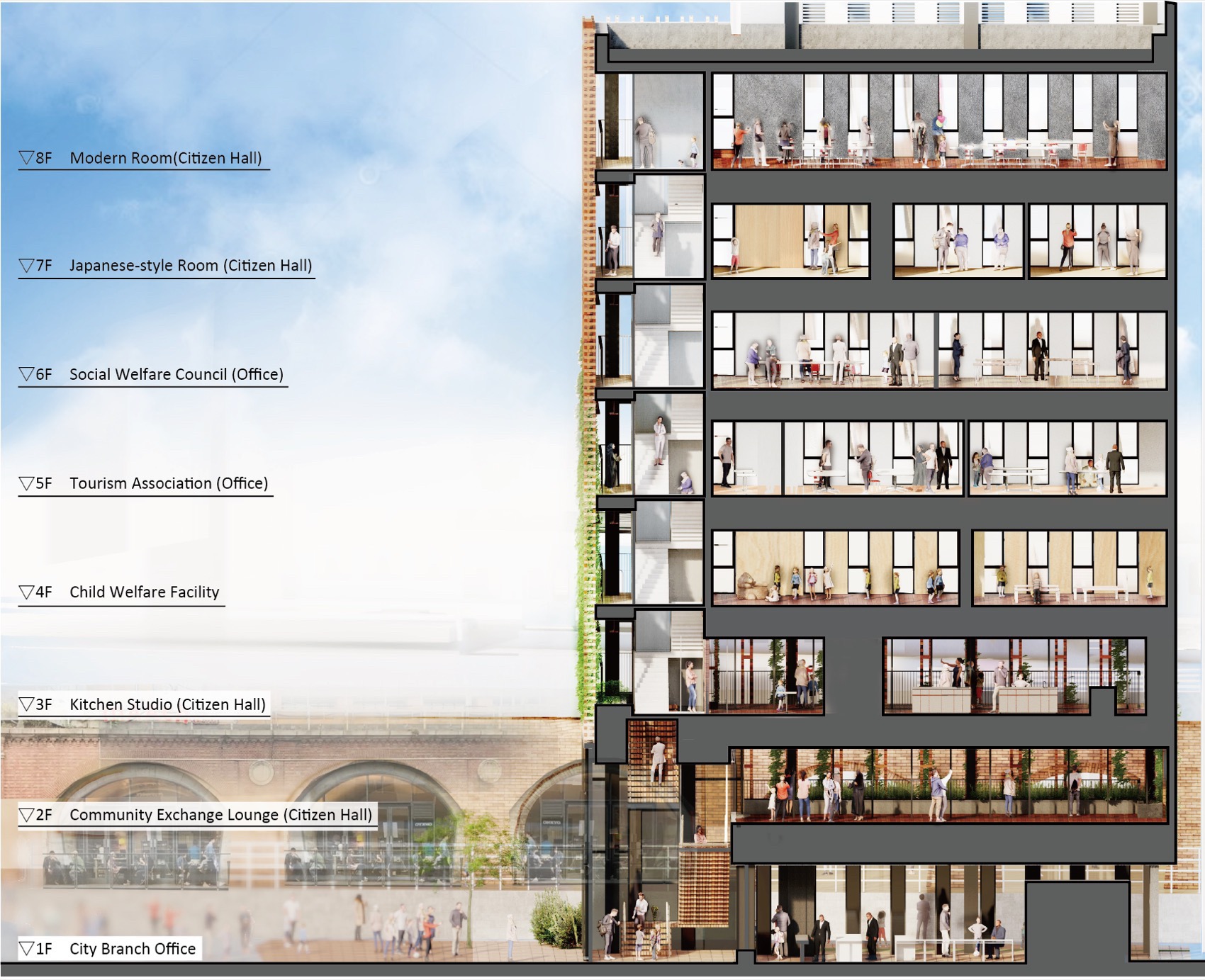 千代田区万世桥办事处・区民馆丨日本东京丨日建设计-64